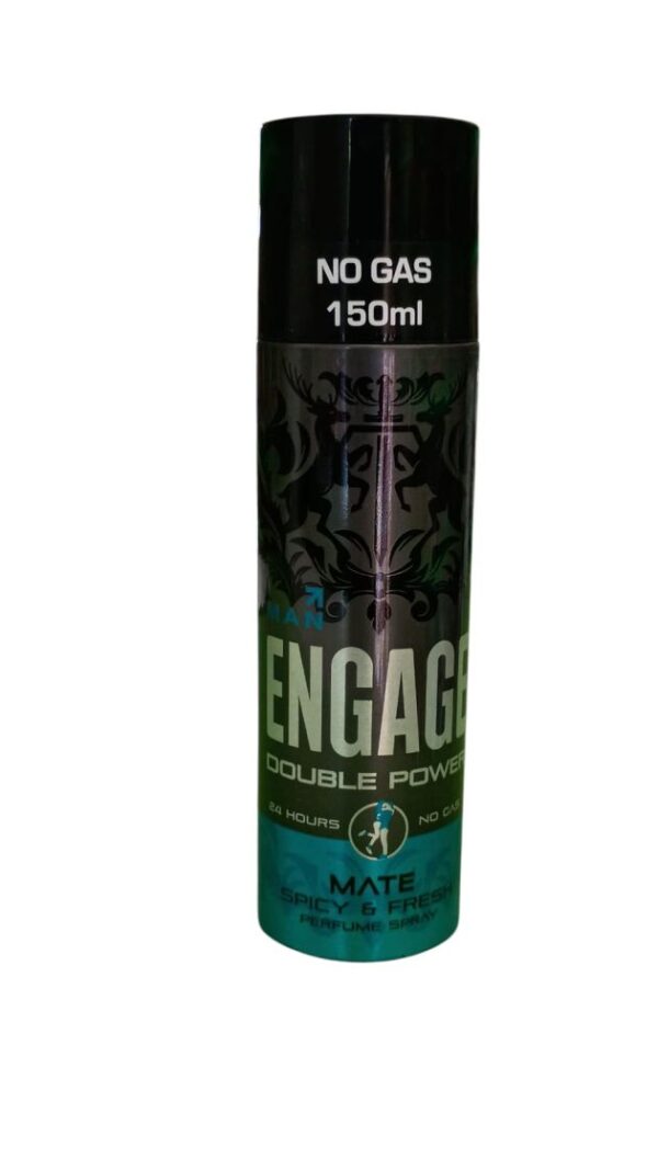 Engage Mate Perfume Spray for Men – Spicy & Fresh (No Gas, 150ml)