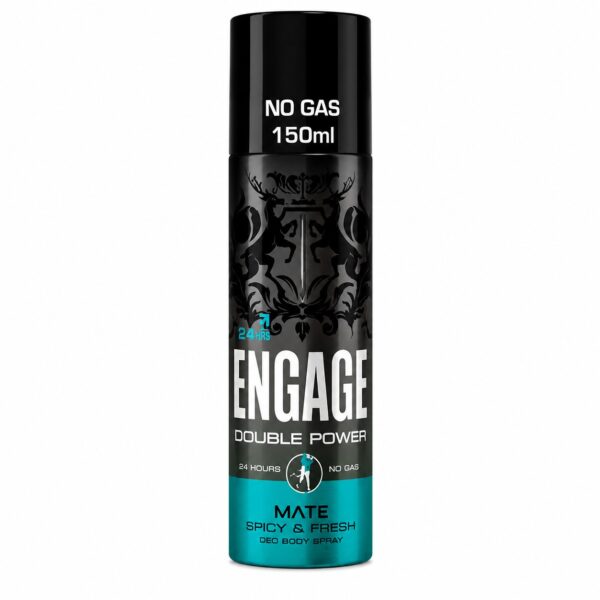 Engage Mate Perfume Spray for Men – Spicy & Fresh (No Gas, 150ml)